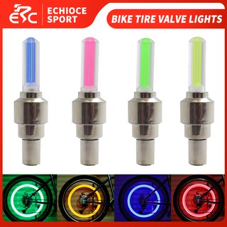 2pcs Flash Tyre Wheel Valve Cap Lights LED Lamps For Bike Bicycle motorcycle