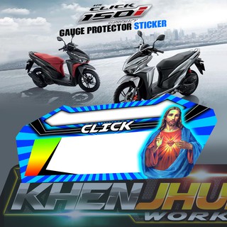 Gauge Protector Honda Click 150/125 Game Changer Jesus Blue