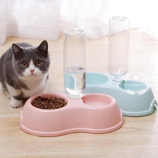 Pet Accessories∈READY STOCK Pet 2in1 bowl food bowl drinking feeding bowls