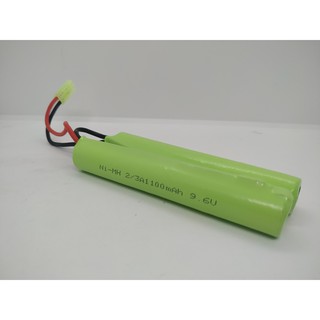 9.6v 1100 mah battery with baby tamiya connector for aeg rc solar etc