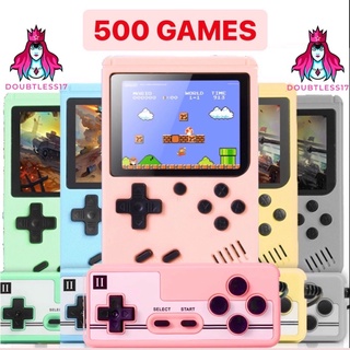 500 Games Macaron Gameboy 2020! Retro FC handheld 3 inches screen for kids portable game console