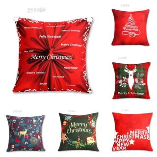 Merry Christmas Sofa Pillow case Cotton Throw pillow case 45cmX45cm pillow cover For Home Decor