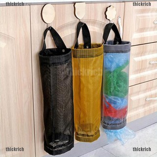 【thick】Grocery bags holder wall mount storage dispenser plastic kitchen organizer