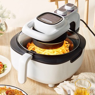 Air Fryer Automatic 5L Large Capacity Oil-free Electric Fryer Smart Fries Machine Rose Five (1)