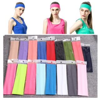 [Belief] ✨12Pcs Sports Hair Band Elastic Wide Gym Yoga Exercise Women Sweatband Headband Bandage (1)