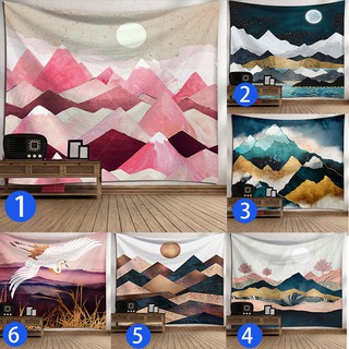 Sunrise Painting Series Wall Tapestry Hanging Tapestry Wall Decoration