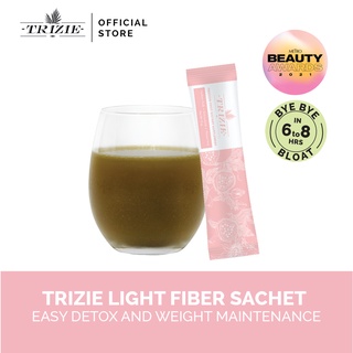 TRIZIE Light Fiber Sachet [Fiber Drink w/ Psyllium and Oat Fiber, Spirulina for Weight Maintenance]