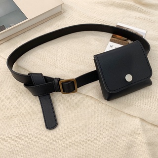Belts Fashion All-Match Original Small Bag Belt Female FashioninsAir Belt Punch-Free Mini Waist Bag