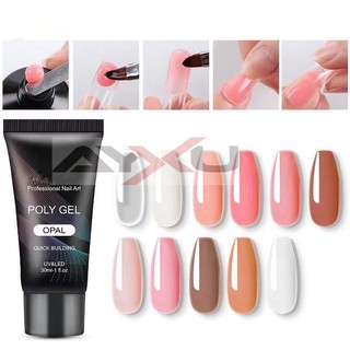 Polygel Fast solid nail extension glue, no paper support to extend nail (1)