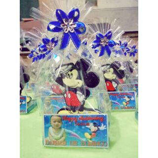 Souvenir for birthday (mickey mouse) (with add-on promo of Invitation)