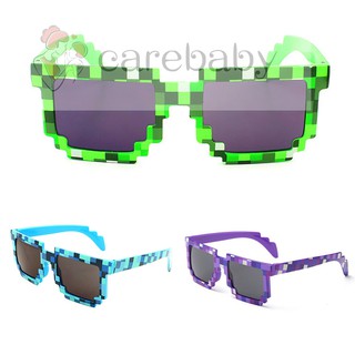 Fashion Kids Cosplay Game Toys Square Mosai Grid Sunglasses