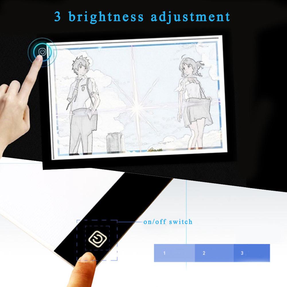 Adjustable A4 LED Board Copy Pads Panel Drawing Tablet Light Box Tracing Art Ghkn (4)