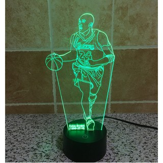 NBA Star Kobe Bryant 3D Night Light Basketball USB LED Lamp (3)