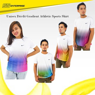 Unisex Nike Dri-fit Gradient Athletic Sports Shirt