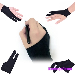 NFPH❦ Professional Free Size Artist Drawing Glove For Graphic Tablet Right/ Left Hand