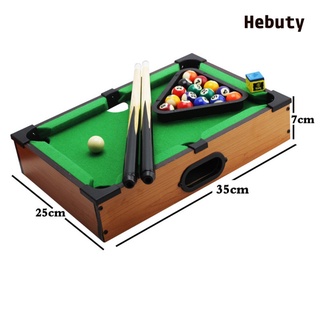 [Home & Living] Mini Pool Table Set Kids Tabletop Billiards Snooker Ball Rack Leisure Game Toy