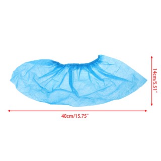 100 Pcs Disposable Shoe Covers Indoor Cleaning Floor Non-Woven Fabric Overshoes (6)
