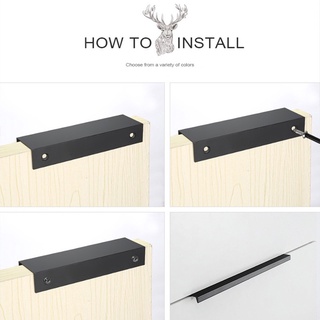 Aluminum Alloy Hidden Cabinet Pulls Cupboard Handles Drawer Knobs Furniture Handle Invisible Pulls (3)