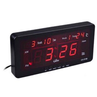 CX-2158 Digital LED Alarm Clock (Black)