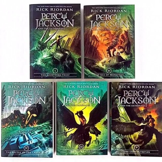 [5Pieces] Percy Jackson& The Olympians paperback books By Rick Riordan new sealed (2)