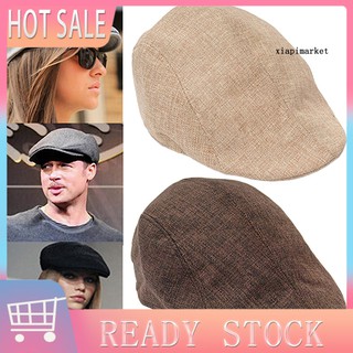 THT|Men Women Fashion Peaked Cap Flat Hat Beret Hats Cabbie Newsboy Country Golf Style