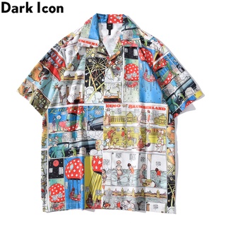 Dark Icon Light Weight Polo Shirt Men Women Summer Vintage Street Hawaiian Shirts Man Blouse Male Top
