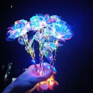 Dazzling Luminous Galaxy Foil Rose with Lights For Girlfriend Valentine's Day (1)