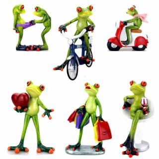 Frogs Figurine Modern Resin Statue Home Sculpture Dolls Resin Animal Ornaments