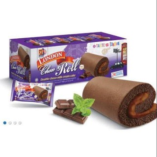 caramelchocolate□●♟(1 PIECE) London Roll Chocolate Flavour Cake