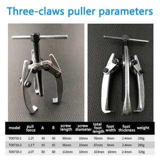 2 Jaw/3 Jaw Bearing Puller Wiper/Chain/Gear/Bearing Removal Tool Car Steering Wheel Extractor Repair