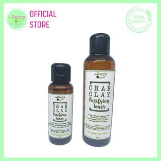 The Happy Organics - Char Clay Purifying Toner | Anti-Acne | Deep Cleansing | Lightening