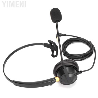 Yimeni H600‑2.5 Telephone Headset 2.5mm Single Ear Customer Service Headphone with Noise Reduction Microphone