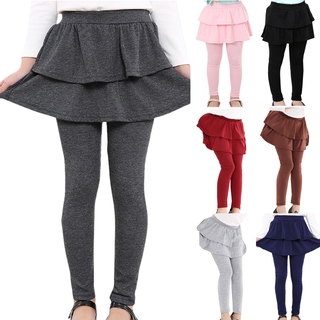 Baby Kids Girls Skirts Pants Candy Colour Cotton Girl Leggings Cake Tutu Skirt