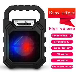 Super Bass mini wireless bluetooth speaker with LED light