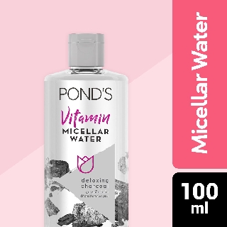 Pond'S Vitamin Micellar Water Detoxifying Charcoal 100mL
