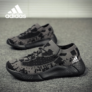 Adidas YEEZY Men's Shoes Mesh Sports Shoes Casual Camouflage Running Shoes Comfortable, Breathable And Lightweight Large Size Men's Shoes Young Students Jogging Travel Shoes 39-46
