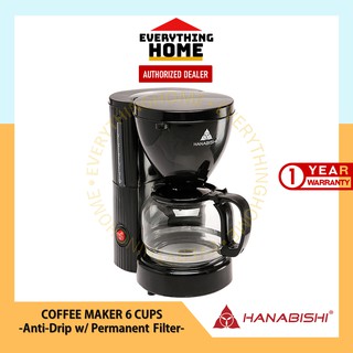 Hanabishi Coffee Maker (6 Cups) / HCM 10B