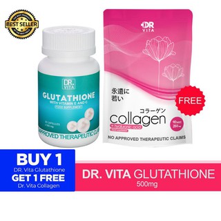 Original Dr. Vita Glutathione + Dr. Vita Collagen w/ Hyaluronic Acid Combo