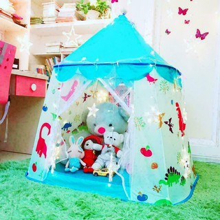 Kids Children Foldable Play Tent Cartoon Dinosaur Castle Play Tent Outdoor Indoor Play Tent for Kids (4)