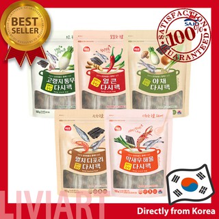 [Haepyo] Dashi Pack Soup Stock Bag Series Natural Condiment Dried Seafood, Anchovy, Shrimp, Kelp, Ra