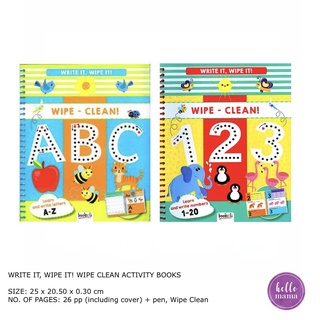 Write It,Wipe It! Wipe Clean Activity Books (ABC, 123, First Maths, First Words)