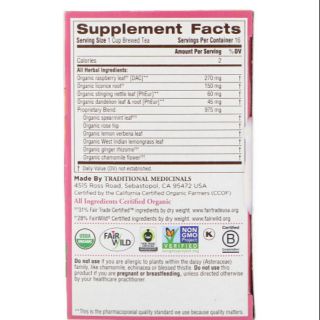 Traditional Medicinals, Organic Healthy Cycle, Raspberry Leaf (2)