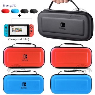 Nintendo Switch Carry Case Screen Protector Film Hard PC Case + Thumb Caps Hand Bag for NS Accessories