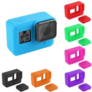 For GoPro Action Camera Case Protective Silicone Case +Lens Cap Cover For Hero 5 6 7 Hero Camera Qm