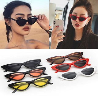 Shades Sunglasses for Women Eyeglasses Fashion Eyewear with Retro Style Hip-hop Small Cat Eye