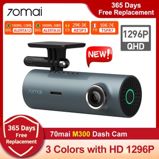 ☜70mai M300 HD 1296P Dash cam Car DVR Recorder 24H Parking Mode WIFI & App Control