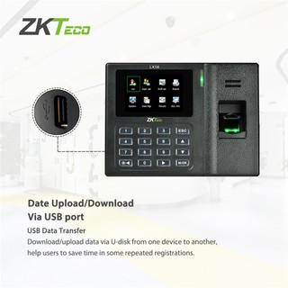 TUVY ZKTeco Fingerprint Time Attendance Machine Time Clock Punch Card Machine Thumbprint Biometric A (6)