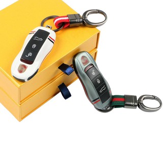 Kwak's Car Key Case Compatible for Porsche Panamera 971 Cayenne 9YA Macan 911 718 Boxster Key Holder