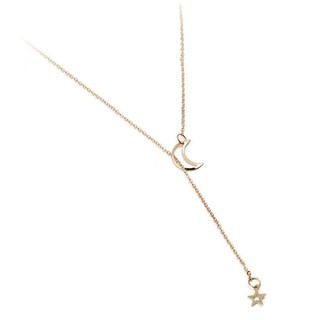 infinite Simple moon stars short necklace Cross tree leaf multi style necklace (3)