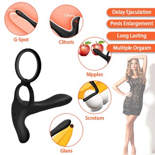 ZFKb For Couples Penis Ring Vibrators Delay Ejaculation Cock Ring G-spot Vibrator Sex Toys for Men V (8)